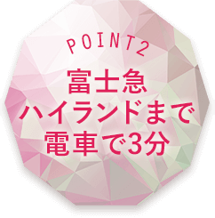 POINT2 富士急ハイランドまで電車で3分